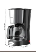 Coffee Maker 1.5L 900W 12-Cup Drip Coffee Maker